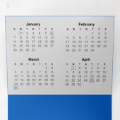 2024年イタリアンカレンダー付き年賀状 三つ折りプログラム (内部最初)