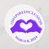 2024年インスパイア女子デー2024年3月8日 招待状 (正面/裏面)