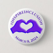 2024年インスパイア女子デー2024年3月8日 缶バッジ (正面)