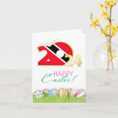 2024年イースターグリーティングカード 「トリニダード・トバゴ」 カード (黄色い花)