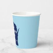 2024年ウィスコンシンの青を反転 紙コップ (左)