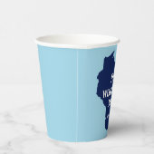2024年ウィスコンシンの青を反転 紙コップ (右)