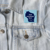 2024年ウィスコンシンの青を反転 缶バッジ (インサイチュ)