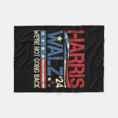 2024年ウォルズ大統領は戻らない フリースブランケット (正面(横))