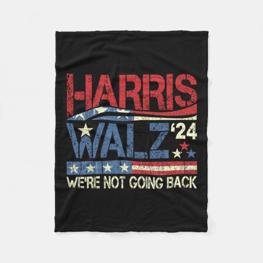 2024年ウォルズ大統領は戻らない フリースブランケット (正面)