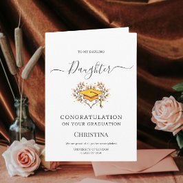 2024年エレガントクラス卒業キャップ折り畳みカード カード