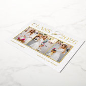 2024年エレガントクラス3写真卒業 箔招待状 (回転した状態)