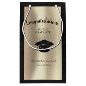 2024年エレガント卒業おめでとうございます スモールペーパーバッグ (裏面)