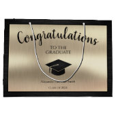 2024年エレガント卒業おめでとうございます ラージペーパーバッグ (裏面)