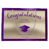 2024年エレガント卒業おめでとうございます ラージペーパーバッグ (裏面)