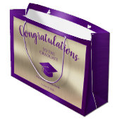 2024年エレガント卒業おめでとうございます ラージペーパーバッグ (裏面アングル)