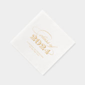 2024年エレガント卒業のスクリプトクラス 箔ナプキン (右)