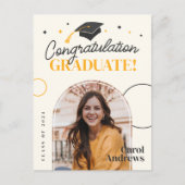 2024年エレガント卒業記念クラス インビテーションポストカード (正面)