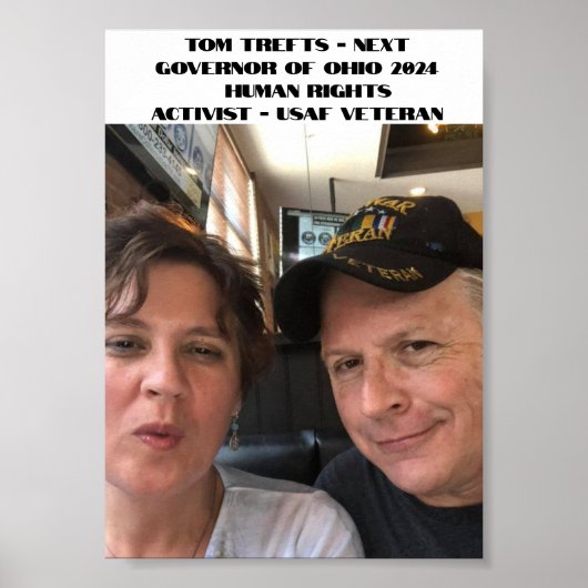 2024年オハイオ州知事のトム・トレフト ポスター (正面)