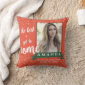 2024年オレンジグリーンスターズ写真卒業 クッション (ブランケット)