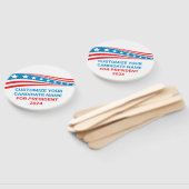 2024年カスタムのアメリカ国旗 ハンドファン (組立なし)