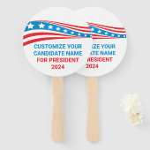 2024年カスタムのアメリカ国旗 ハンドファン (正面&裏面)