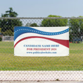 2024年カスタムの政治選挙候補者 横断幕 (インサイチュ)