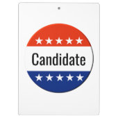 2024年カスタムの選挙候補 クリップボード (裏面)