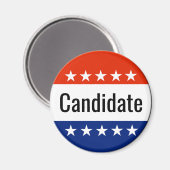 2024年カスタムの選挙候補 マグネット (正面/裏面)