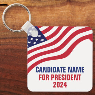 2024年カスタムの選挙運動候補者 キーホルダー