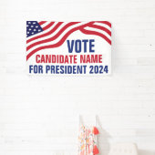 2024年カスタムの選挙運動候補者 横断幕 (インサイチュ)