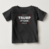 2024年カスタムトランプ副大統領 ベビーTシャツ (正面)