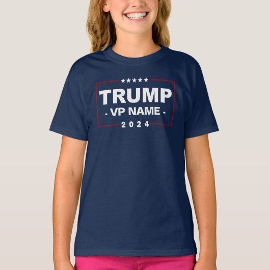 2024年カスタムトランプ副大統領 Tシャツ (正面)