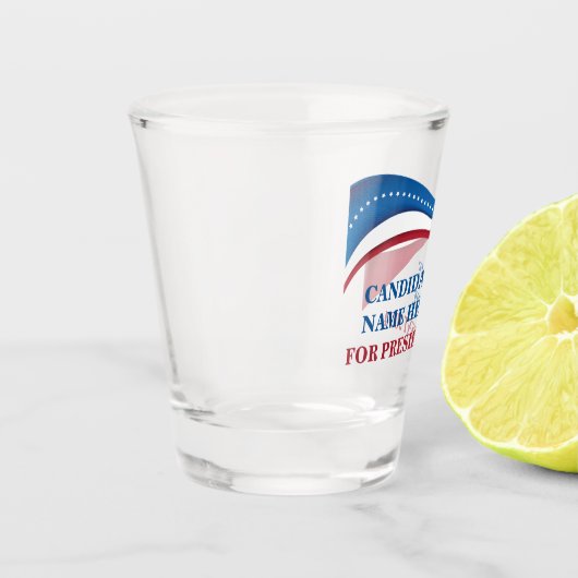 2024年カスタム大統領候補の追加 ショットグラス (左)