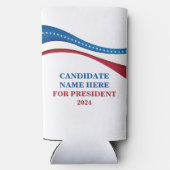 2024年カスタム大統領候補の追加 スリム缶クーラー (裏面)