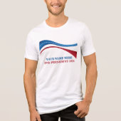 2024年カスタム大統領候補の追加 トライブレンドTシャツ (正面)