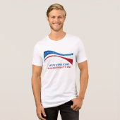 2024年カスタム大統領候補の追加 トライブレンドTシャツ (正面全面)
