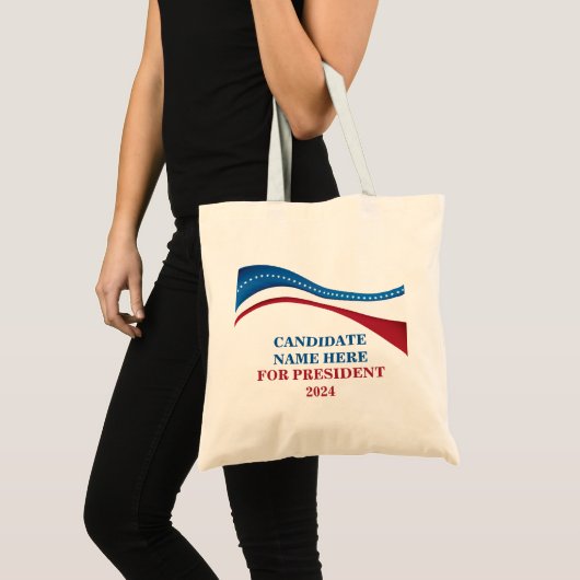 2024年カスタム大統領候補の追加 トートバッグ (正面(商品))