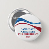 2024年カスタム大統領候補の追加 缶バッジ (正面&裏面)