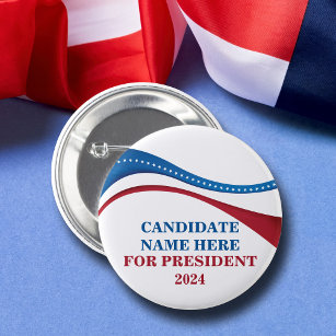 2024年カスタム大統領候補の追加 缶バッジ