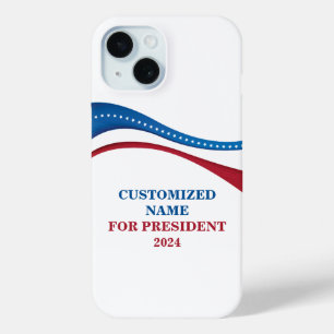 2024年カスタム大統領候補の追加 iPhone 15ケース