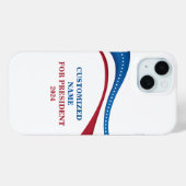 2024年カスタム大統領候補の追加 Case-Mate iPhoneケース (裏面 (横))