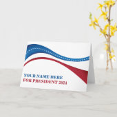 2024年カスタム大統領選候補者 カード (黄色い花)