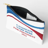 2024年カスタム大統領選挙の候補者 アクセサリーポーチ (見開き)