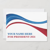 2024年カスタム大統領選挙カード候補者 (正面)