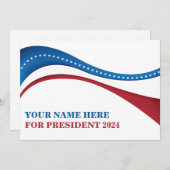 2024年カスタム大統領選挙カード候補者 (正面/裏面)