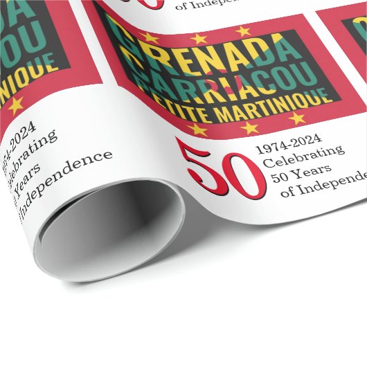 2024年カスタムGRENADA 50周年独立記念日 ラッピングペーパー (ロールコーナー)