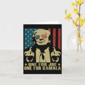 2024年カマラトランプのジョーおもしろい・ワン カード (黄色い花)