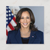 2024年カマラハリス大統領候補 スクエア名刺 (正面)