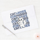 2024年カマラハリス大統領向けキャットレディース スクエアシール (封筒)