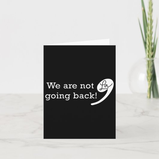 2024年カマラ大統領におもしろい戻らない カード (正面)