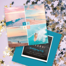 2024年カラーブロックモダン新年4フォトコラージュ