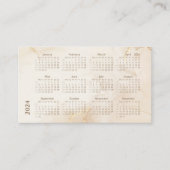 2024年カレンエレガントダベージュモダンゴールデンインク 名刺 (正面)