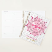 2024年カレンダーブーユニークプピンク花名前をカスタムする プランナー手帳 (ディスプレー)
