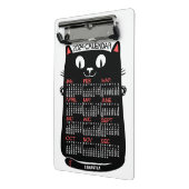 2024年カレンダーミッドセンチュリー黒猫 ミニクリップボード (アングル2)